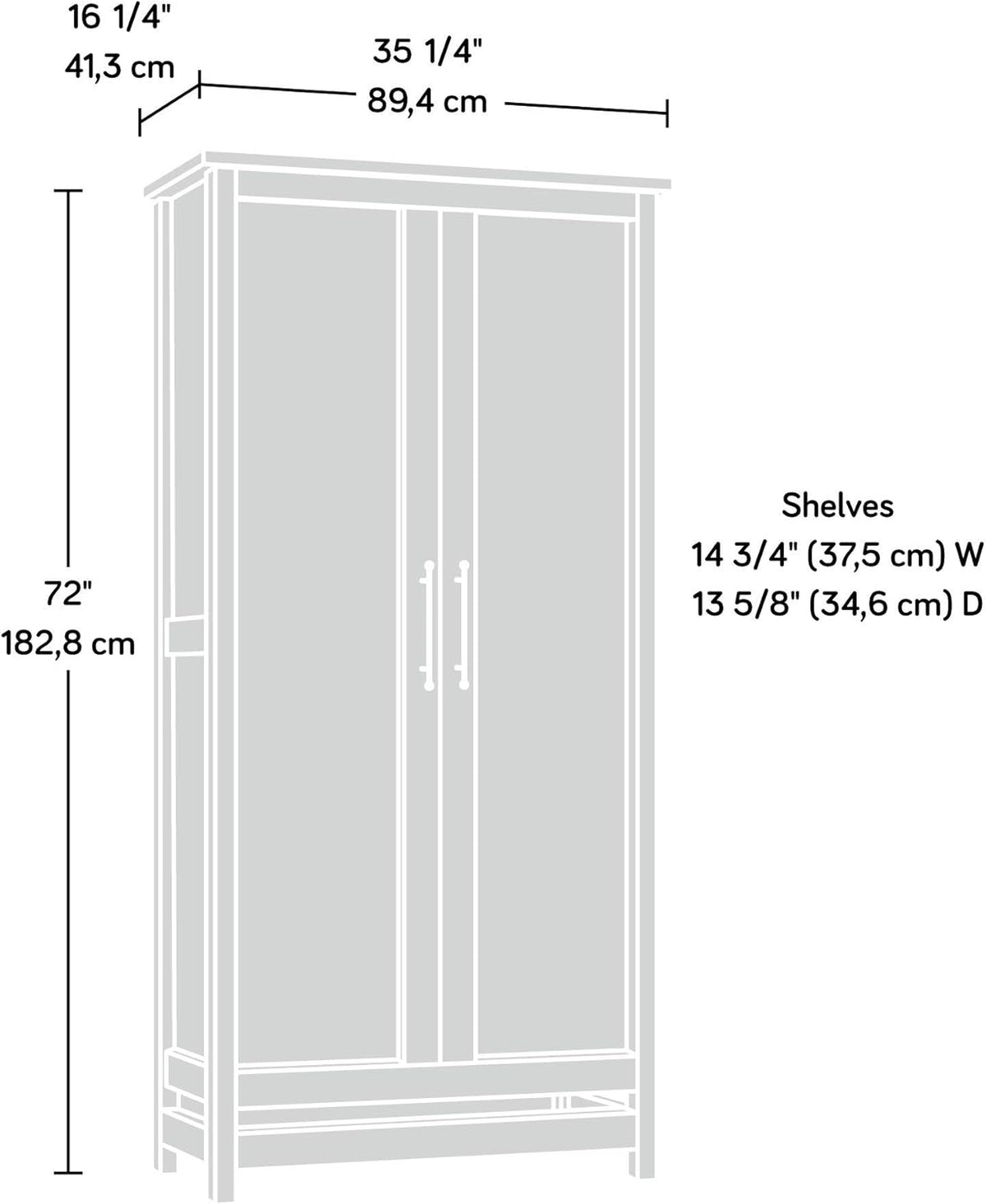 Rustic Cedar Storage Cabinet L874256