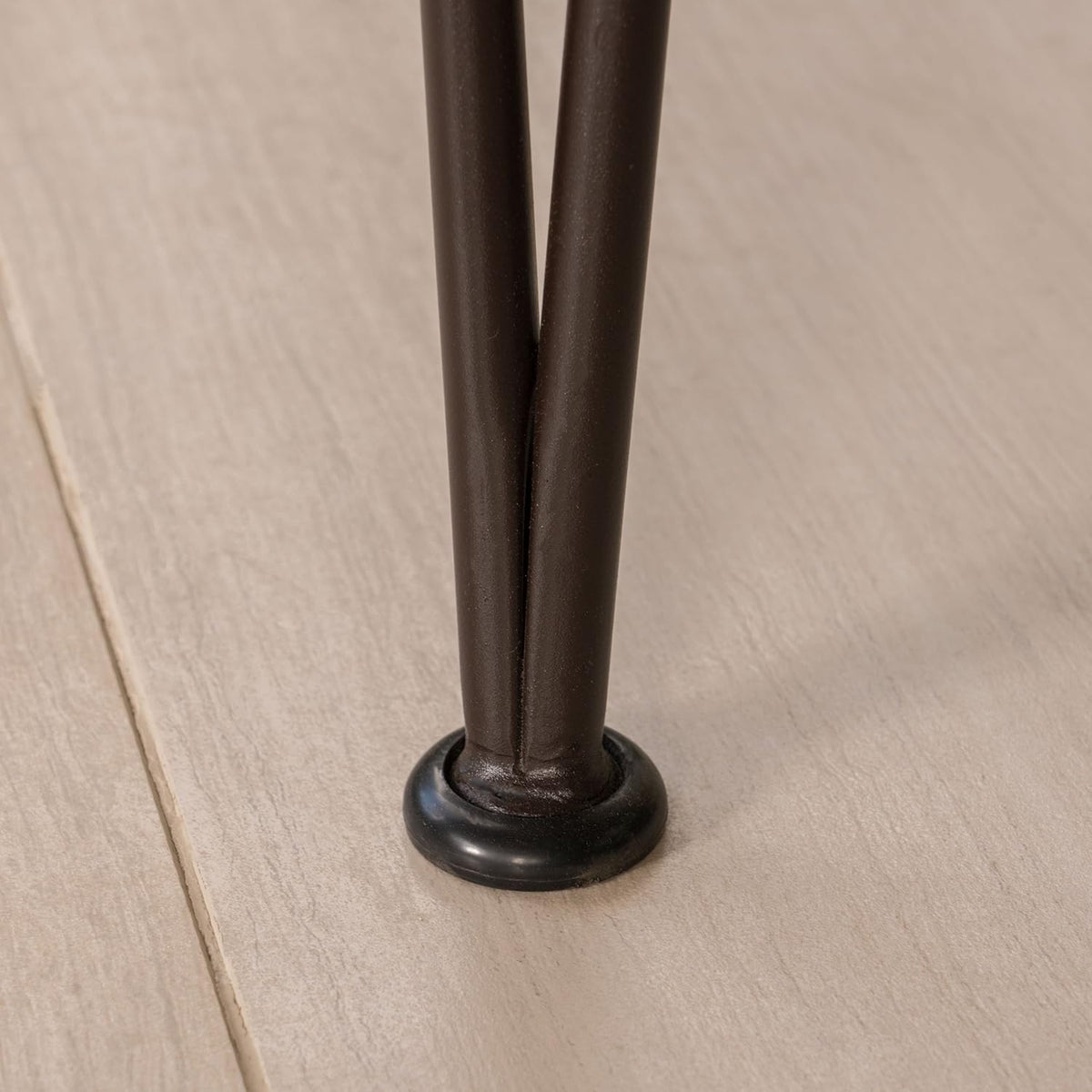 Teak Finish Acacia Wood Bar Table with Iron Frame P539