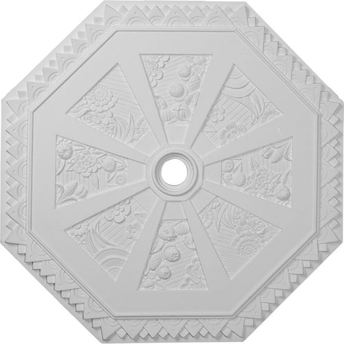 29 1/8x22OD x 2 1/4x22ID x 1 1/8x22P Spring Octagonal Ceiling Medallion W526