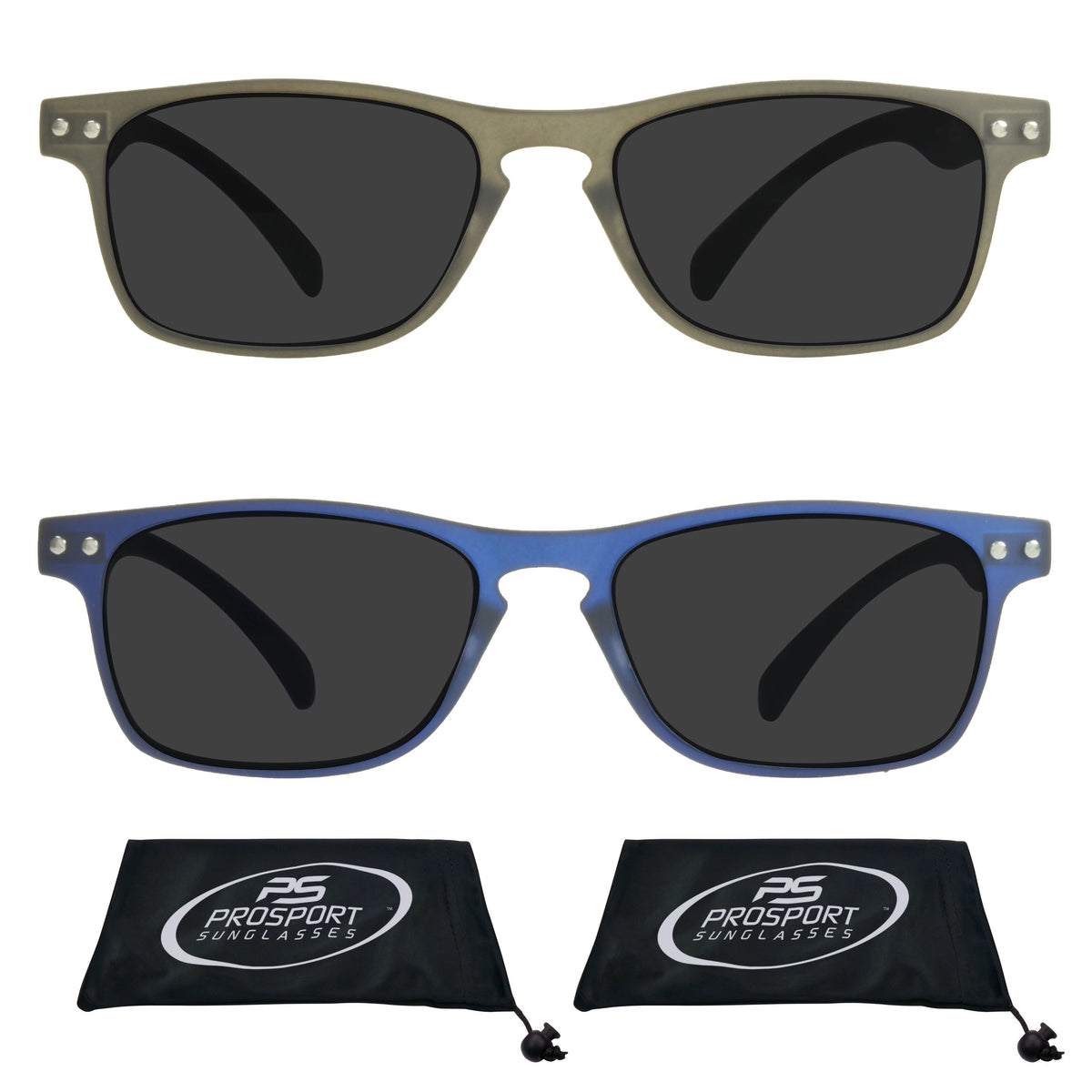 Black & Blue 2 Pack Reading Sunglasses V279476