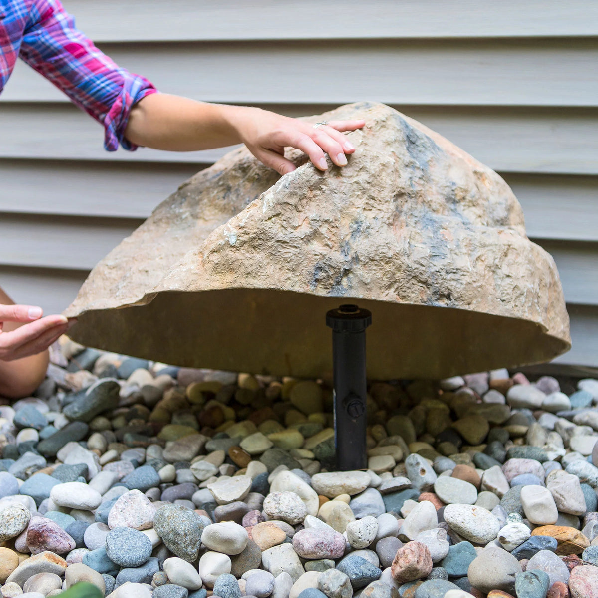 Small Tan Artificial Rock D44230