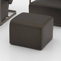 Light Brown Leather Ottoman H826675