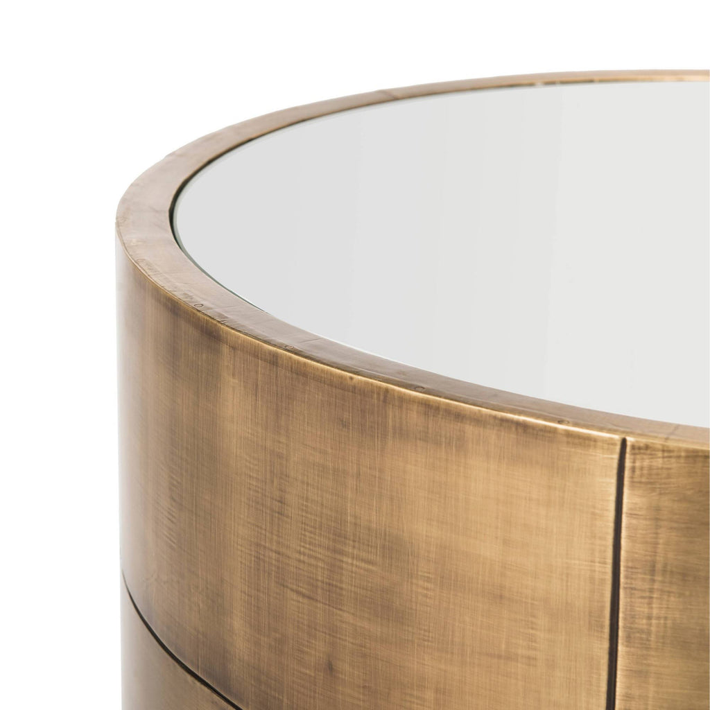 Brass Round Side Table M821