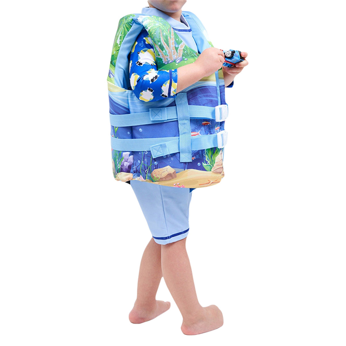 Cartoon Swim Vest with Adjustable Safety Strap Q759737