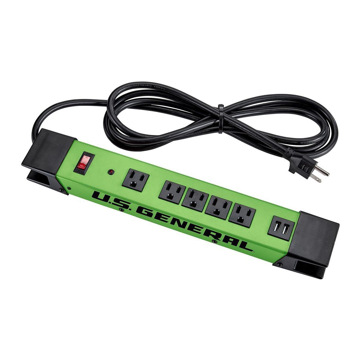 5-Outlet Magnetic Power Strip with 2 USB Ports S835146