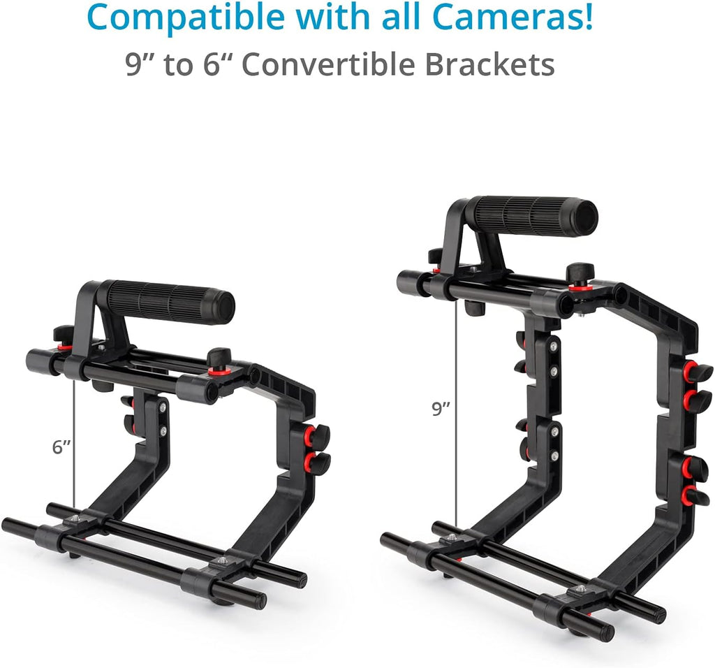 DSLR Camera Cage Shoulder Mount Rig Kit with Follow Focus & Matte Box L271