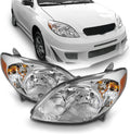 Chrome Headlights Pair for 2003-2008 Toyota Matrix Wagon 4Door X638