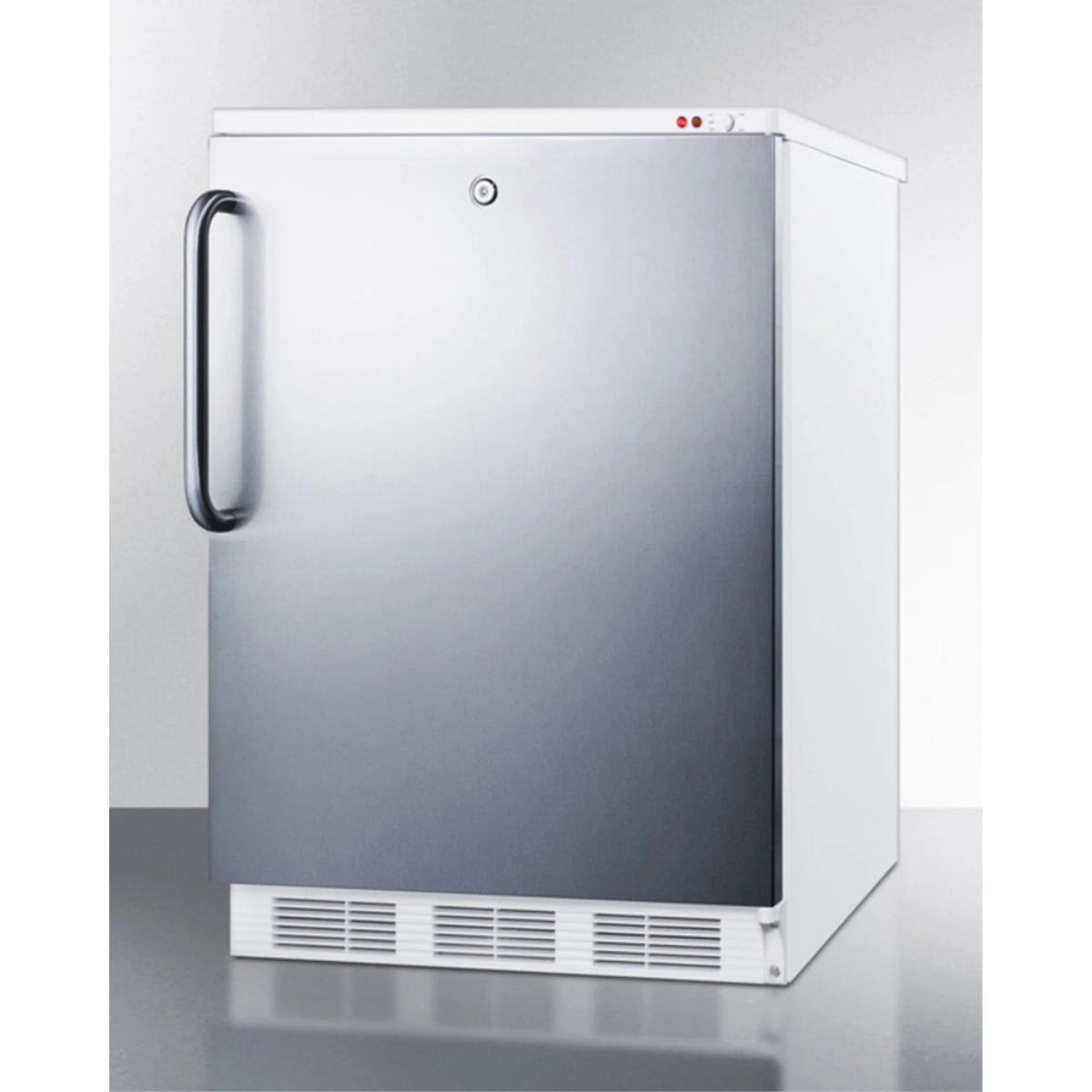 Freestanding Medical All-Freezer with Lock, Stainless Steel Door S923