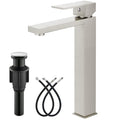 Brushed Gold Tall Single Handle Vessel Sink Faucet L993