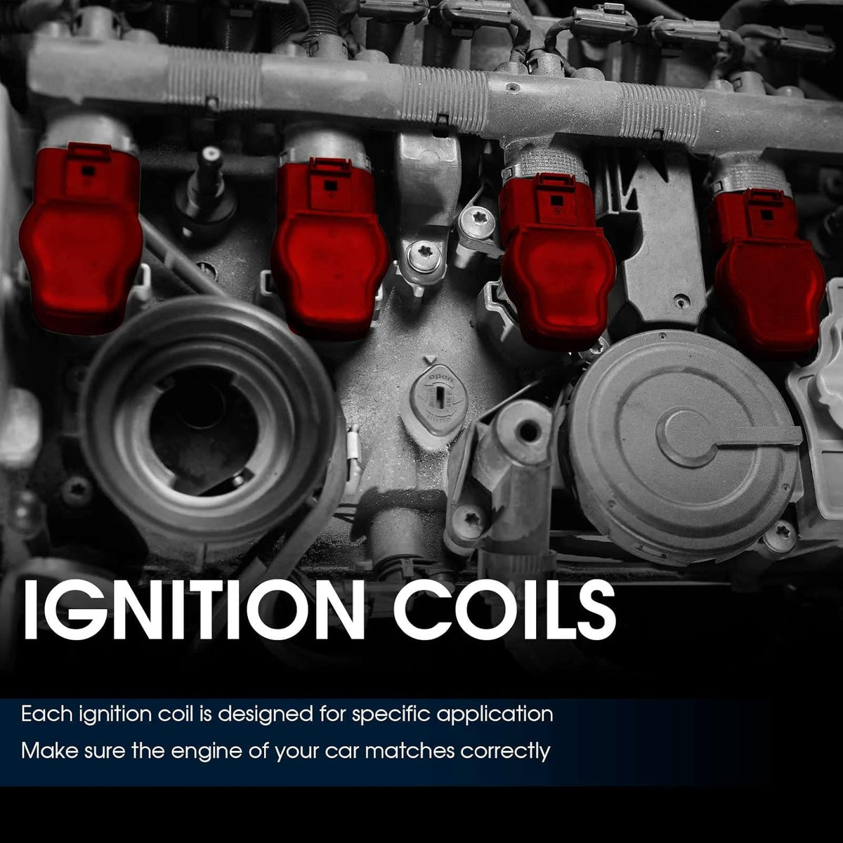 Set of 8 Ignition Coils for Cadillac SRX STS DTS XLR Buick Lucerne V8 4.4L 4.6L U2848