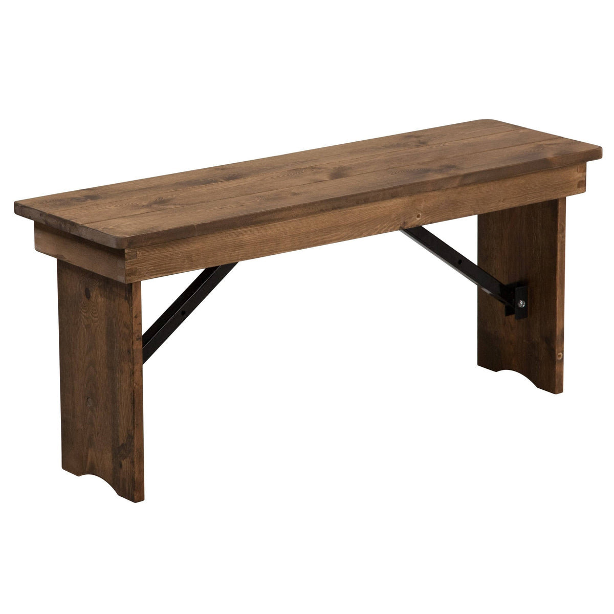 Solid Pine Folding Farm Bench Z521634