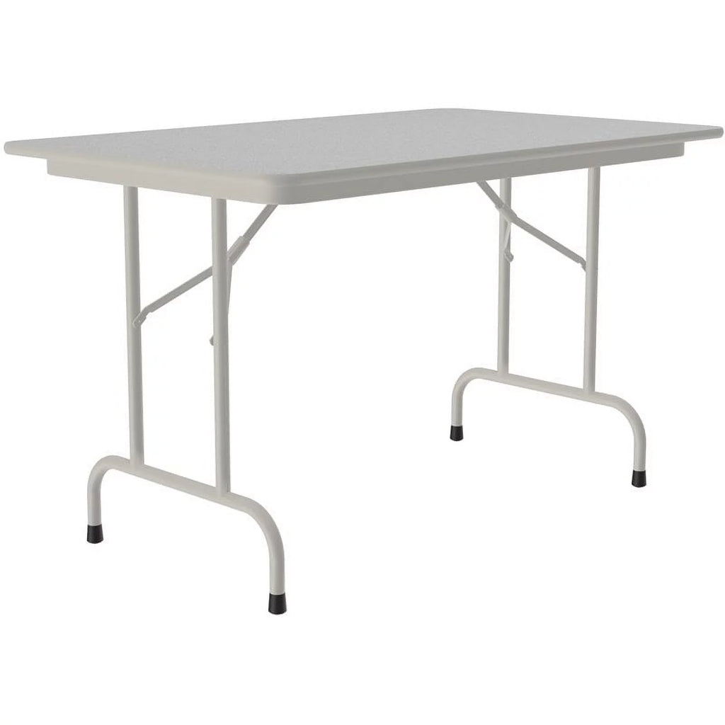 30"W x 48"D Metal & Wood Folding Table L63380