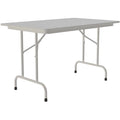 30"W x 48"D Metal & Wood Folding Table L63380