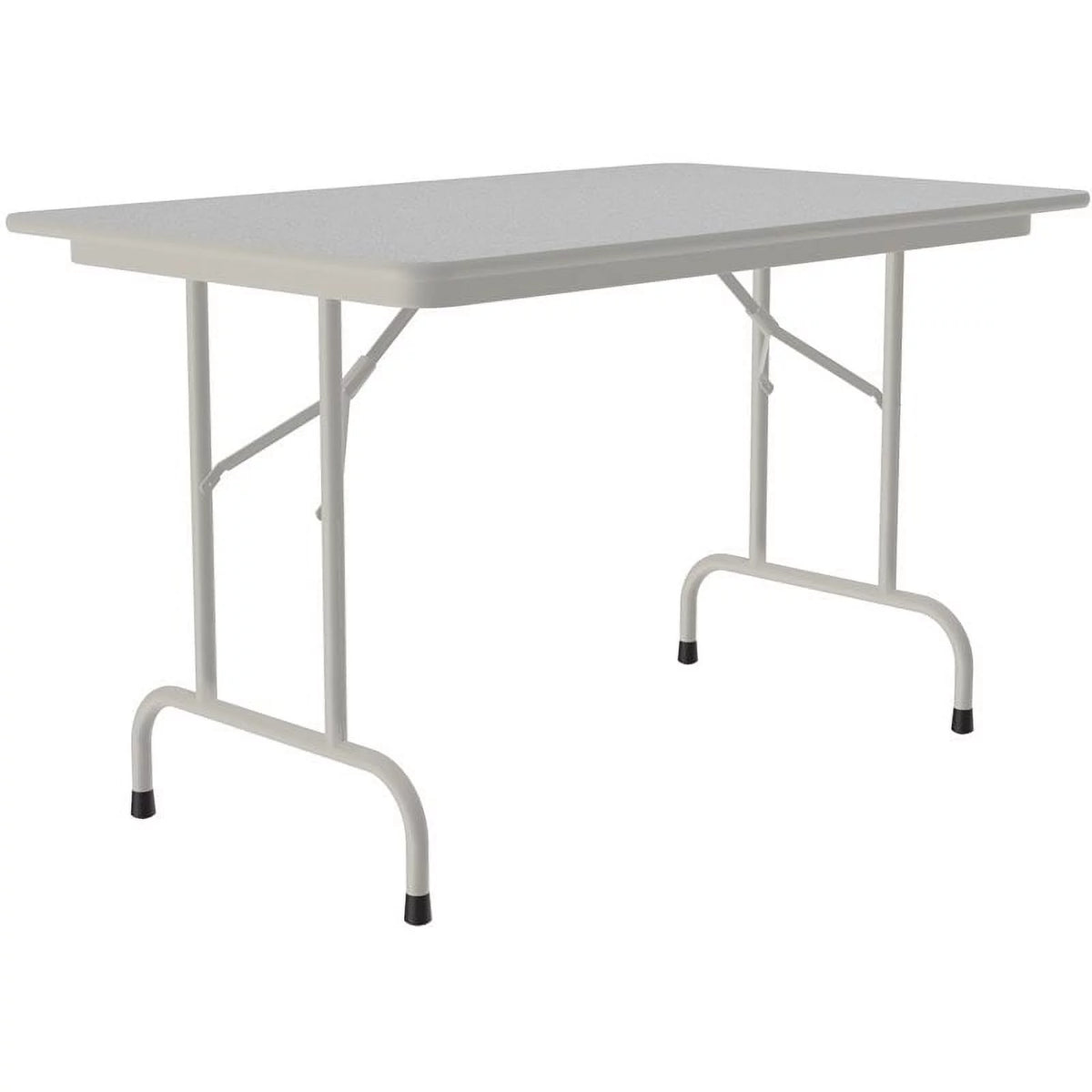 30"W x 48"D Metal & Wood Folding Table L63380