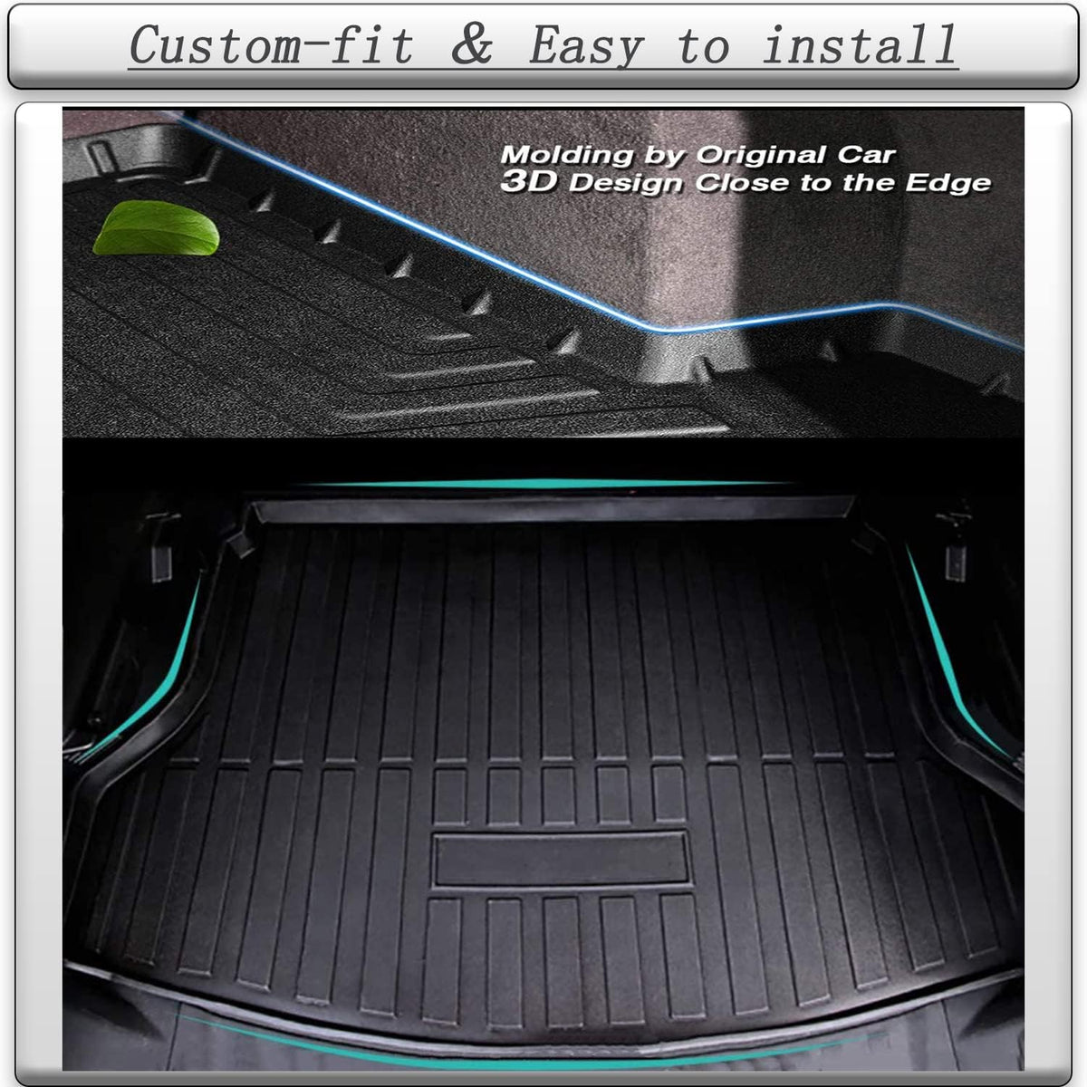 3D Waterproof TPO Cargo Trunk Tray Floor Mats T13819