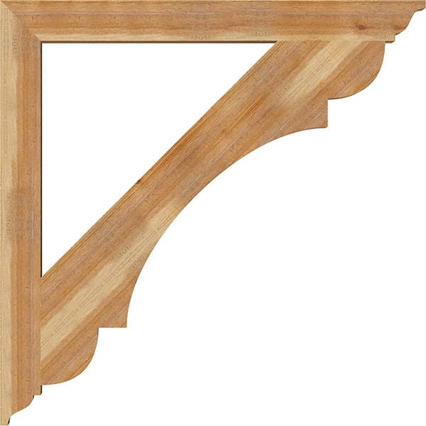 4x22W x 42x22D x 42x22H Traditional Rough Sawn Western Red Cedar Bracket D24267