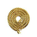 10K Yellow Gold Miami Cuban Link Chain Necklace M8903