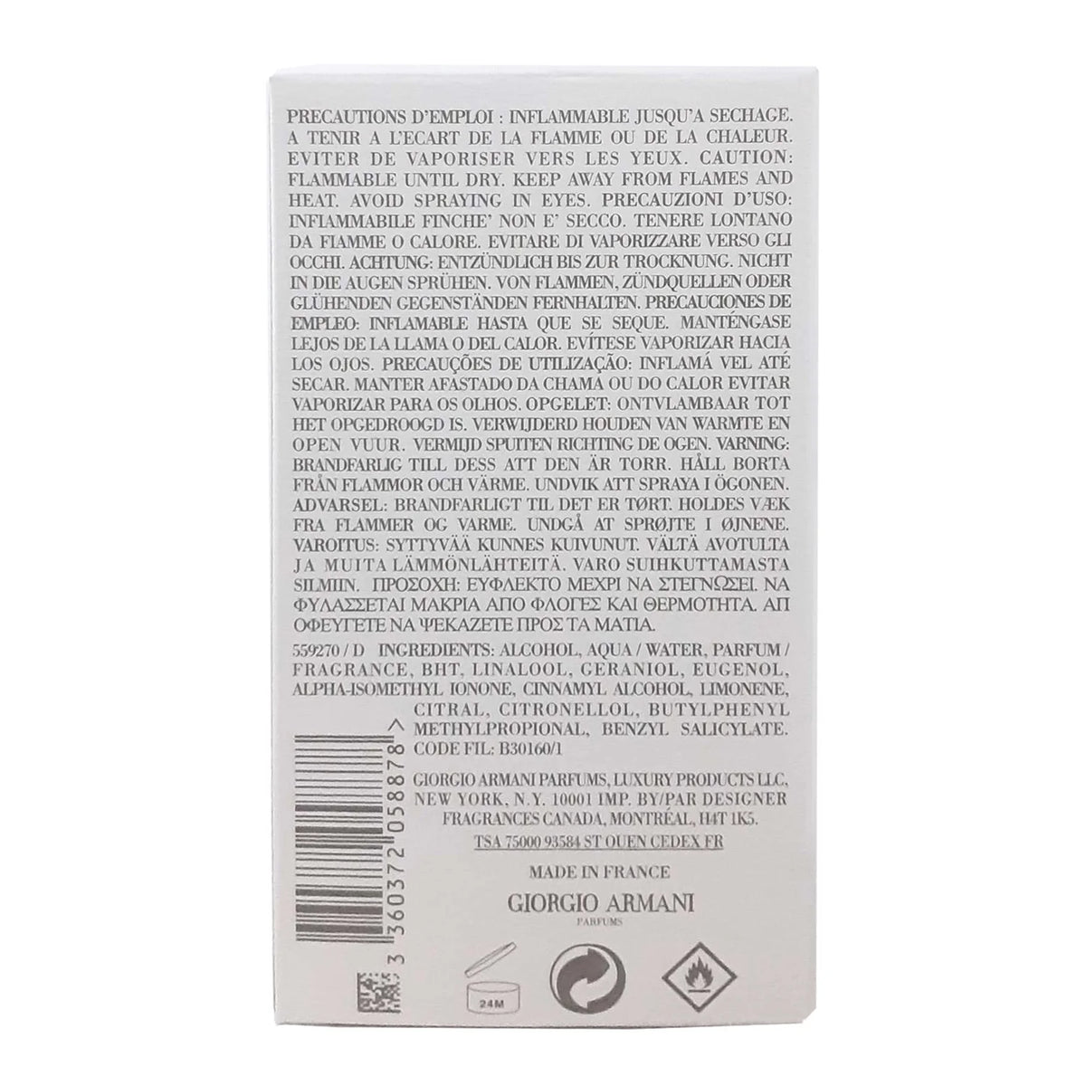 Acqua Di Gio Eau de Toilette, 3.3 Oz A75757