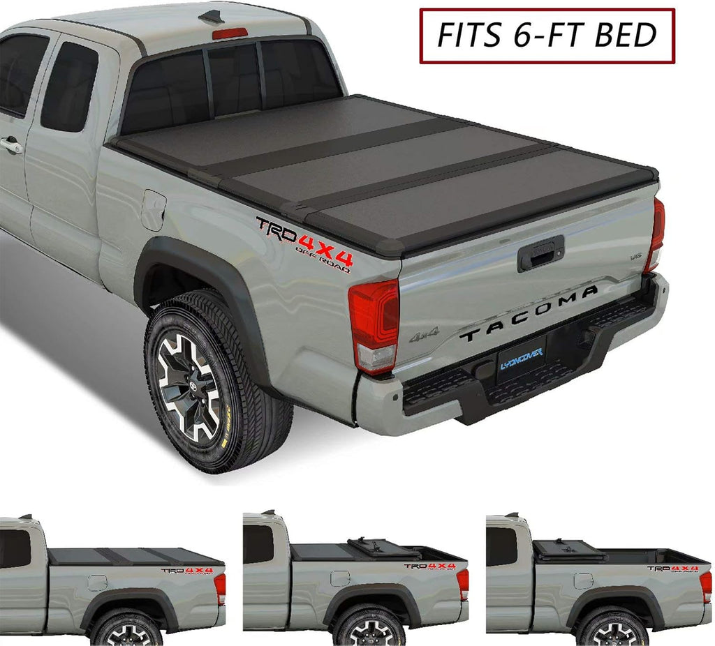 Soft Tri-Fold Truck Bed Tonneau Cover for 2016-2020 Toyota Tacoma 5ft Bed G935
